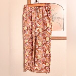 GUC-Size L-World Market-Floral/Animal Print-Wide Leg-Lounge Pants.